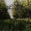 View through gates to Dalkeith House in distance