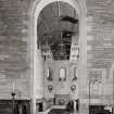 Interior.
View of war memorial chapel from N.