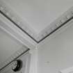 Interior. First Floor Recreation Hall, detail of plasterwork