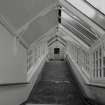 Interior. View of glazed link corridor