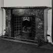 Interior.
Detail of fireplace, E apartment, ground floor.