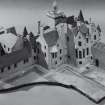 Photograph of model of Balfour Castle from the north-west.