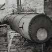 Scar Steading: Detail of a boiler last used as a water-storage tank