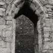 Carrick Castle.
General view of window in East wall.