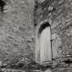 Carrick Castle.
View of courtyard barmkin entrance.