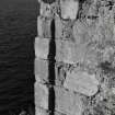 Castle Stalker.
Detail of door check and springer at West angle of barmkin.