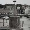 Bute, Rothesay, Rothesay Pier.
View of concrete lamp standard.