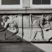 Campbeltown, Hall Street, Campbeltown Library and Museum.
Detail of frieze on East elevation showing a mason and a shipbuilder.