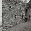 Castle Sween.
General view of West wall of kitchen tower.