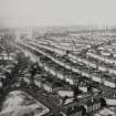 Glasgow, Red Road Estate.
Oblique aerial view from South-East, 10 Red Road Court, looking over Balornock.