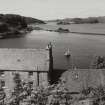 Crinan Canal, Bellanoch Canal Basin.
View of River Add at Bellanoch.