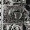 Dunderave Castle
Detail of carved head in middle section of carvings on East jamb of main entrance doorway