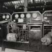 Glasgow, Springburn, St Rollox Locomotive Works, interior.
View of test for carriage controls and fittings.