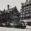 Glasgow, St Enoch Underground Station.
General view from South West with taxis.