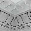 Interior, detail of stair hall cupolaplasterwork