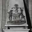 Interior.
Detail of monument to the 2nd Earl of Forfar (d. 1715) in the South East corner of the chancel