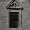 Detail of window pediment.