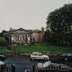 General view from W showing halls and church