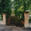 View from WSW including entrance gates