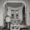 Interior. View of chancel from SW