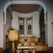 Interior. View of chancel from SW