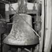Steeple, detail of bell with stock and wheel