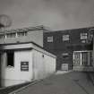 View of entrance to dining block.