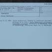 Torwoodlee, NT43NE Lin 528, Ordnance Survey Index Card, Recto