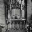 Copy of historic photograph showing view of organ.