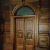 Interior.
View of door on N side of main Council Chamber.