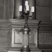 Interior.
Detail of light fitting in Council Chamber.