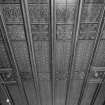 Interior.
Detail of panelled and stencilled drawing room ceiling.
