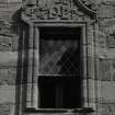 Detail of window above south entrance to summerhouse.