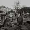 Dundee, Barrack Street, The Howff.
General view of graveyard from West.