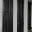 Interior. Detail of drawing room window woodwork