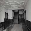 Interior. View of first floor landing from W