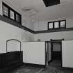 Interior. View of first floor billiard room from WSW