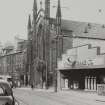 View of front elevation of St Andrew's Roman Catholic Cathedral, Nethergate, Dundee, and the Nethergate Garage Ltd.