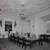 Interior. 1st floor. Dining room. View from N