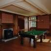 Interior. View of ground floor billiard room from South West