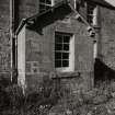 Grange of Keillour, farmhouse.
Detail of farmhouse porch and datestone from S-S-E.
Insc: '1891'.