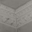 Methven Castle, interior.
Detail of ceiling cornice, East wing hall.