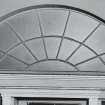 Detail of first floor fanlight, above entrnace to main apartments No.76.