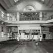 Edinburgh, Morrison Street, St Cuthbert's Dairy (SCWS), interior.
Detail of glazed brick and tiled gallery area from North.
