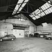Edinburgh, Morrison Street, St Cuthbert's Dairy and Bakery (SCWS), interior.
View of shed around entrance from Gardner's Terrace.