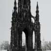 Detailed view of Scott Monument from north west