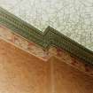 Pilrig House, interior
Ground floor, front room, wall and ceiling paper detail