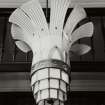 75 Queen Street, Egyptian and Royal Arch Halls; Main hall, detail of chandelier.