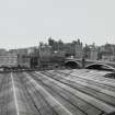 View from first floor window over Waverley Station to the Old Town