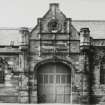 Edinburgh, West Tollcross, Tollcross Tram Depot.
Detail of principal entrance of South frontage.